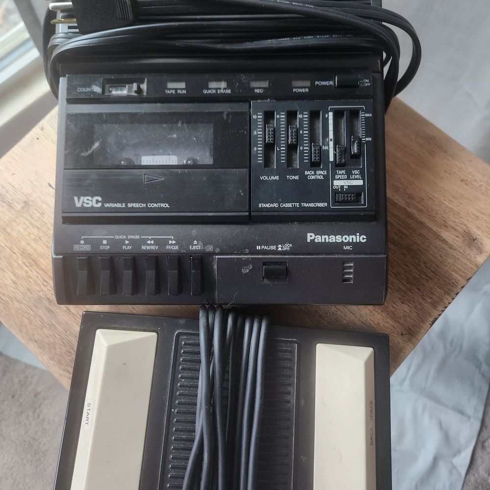 Panasonic RR-830 Variable Speech Control Standard Cassette Transcriber
